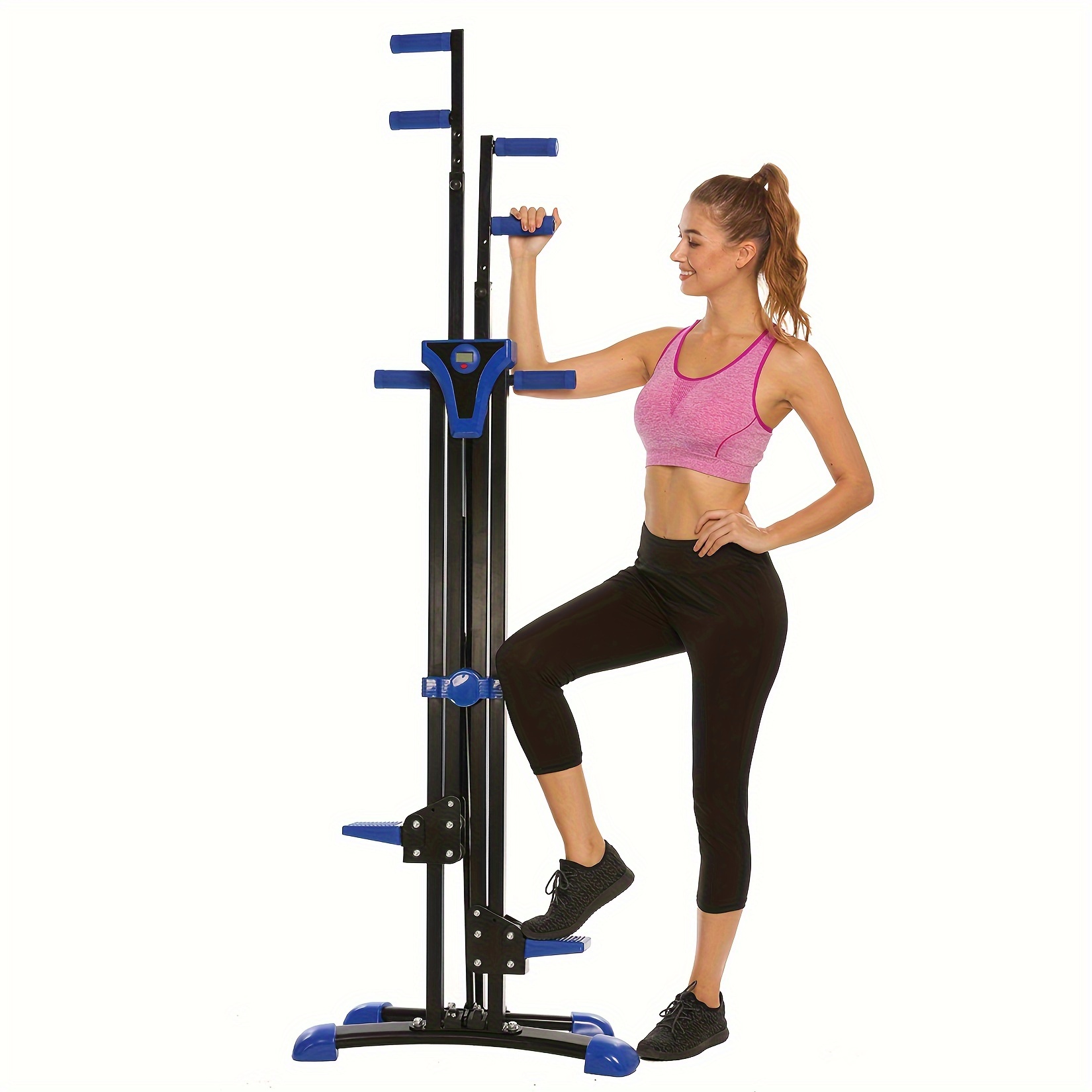 

1pc Vertical Climber Exercise Machine, For Home Gym Foldable Exercise Stepper, With 5-level Resistance, For Body Workout, Fitness Shaping