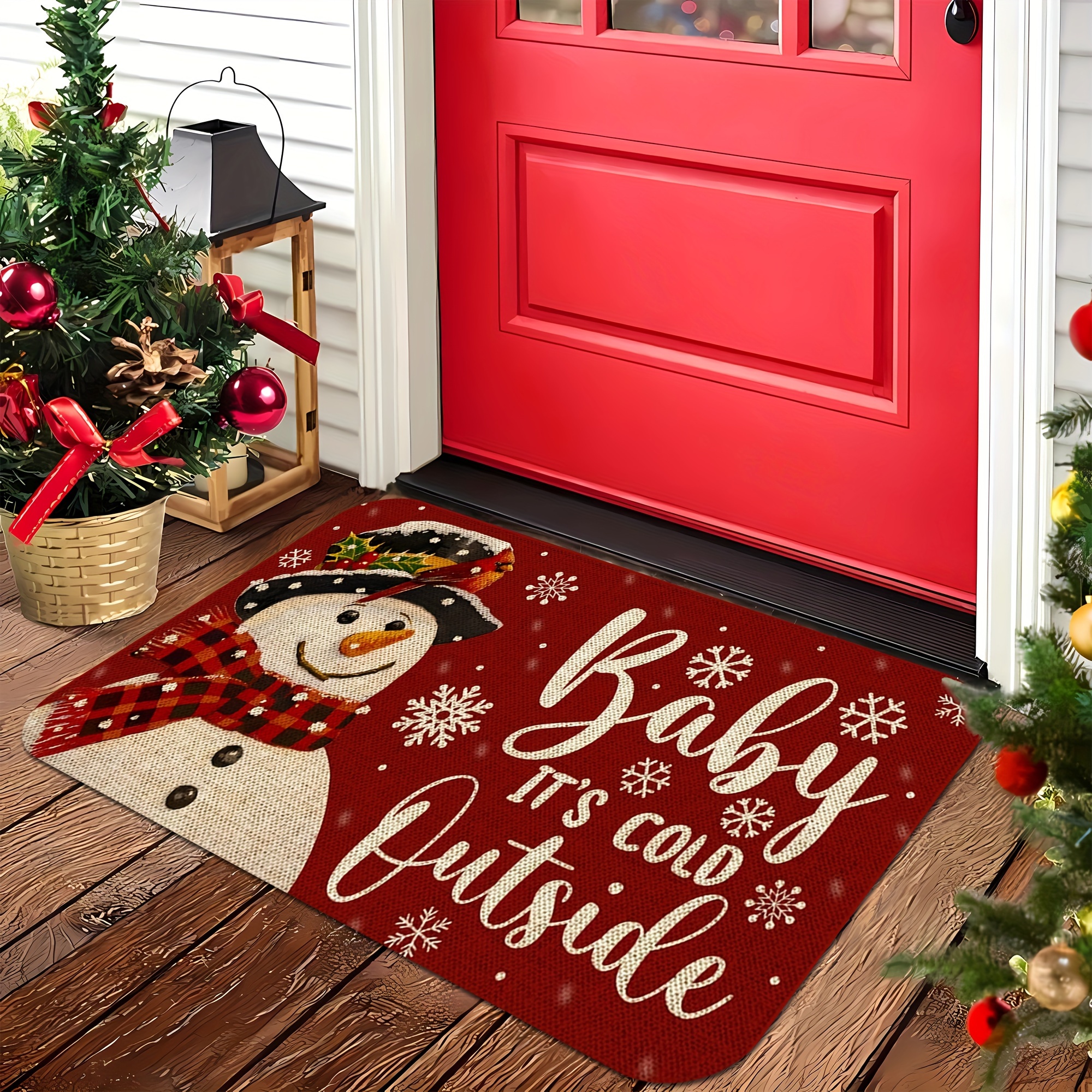 

Christmas Snowman & - , , , Rug For Bathroom, , , , - Decor