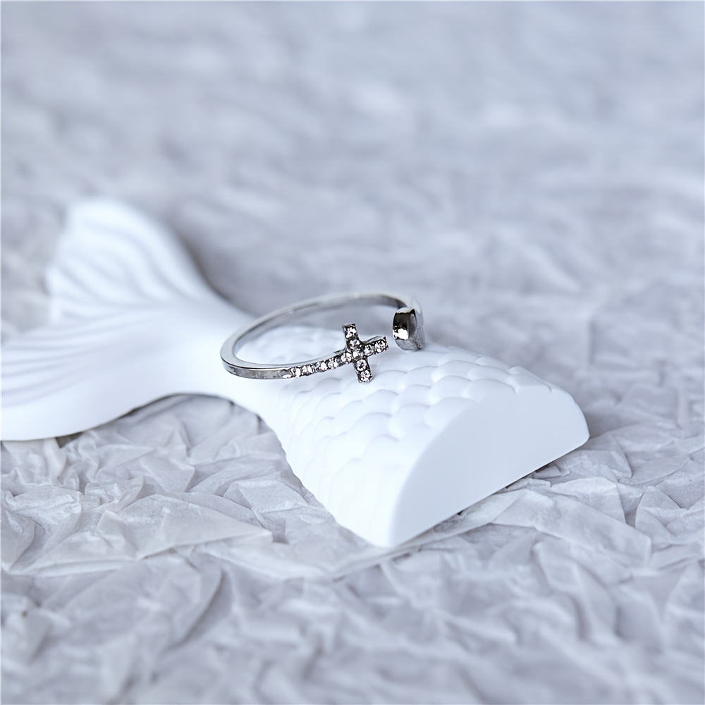 Easy Heart Exquisite Women'S Ring Open Adjustable Design Sparkling Synthetic Zirconia Inlaid Wedding Party Wear Fashion Women'S Jewelry Jewelry Holiday Commemorative Gift