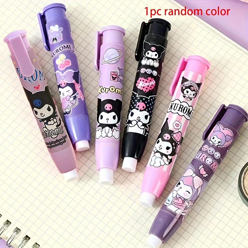 Image of ( ) Three-lion Black Cat Push Eraser 1 Pack Natural Rubber Random Design Cute Stationery Genuine Cartoon Stationery Series