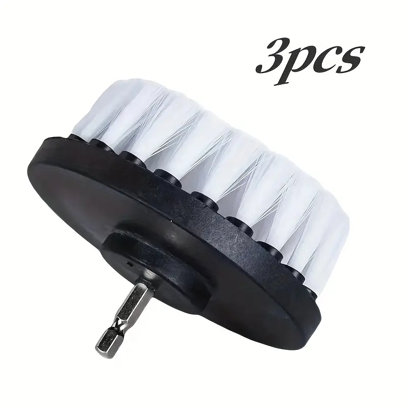 E-shop 6/3/2/1 Weiße Reinigungsbürsten, weiche Borstbeschichtung, 4-Zoll (ca. 10.2 cm) Bohrbüste-Ersatzteil | Geeignet für Hotel-,