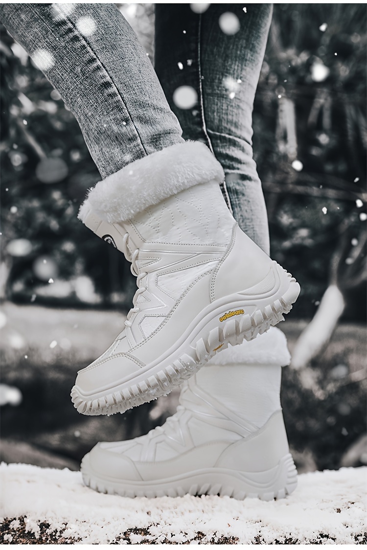 Bottes De Neige Imperméables Boojoy - Doublure Fourrure, Semelle Antidérapante, Soutien Voûte Plantaire - Homme/Femme - 14