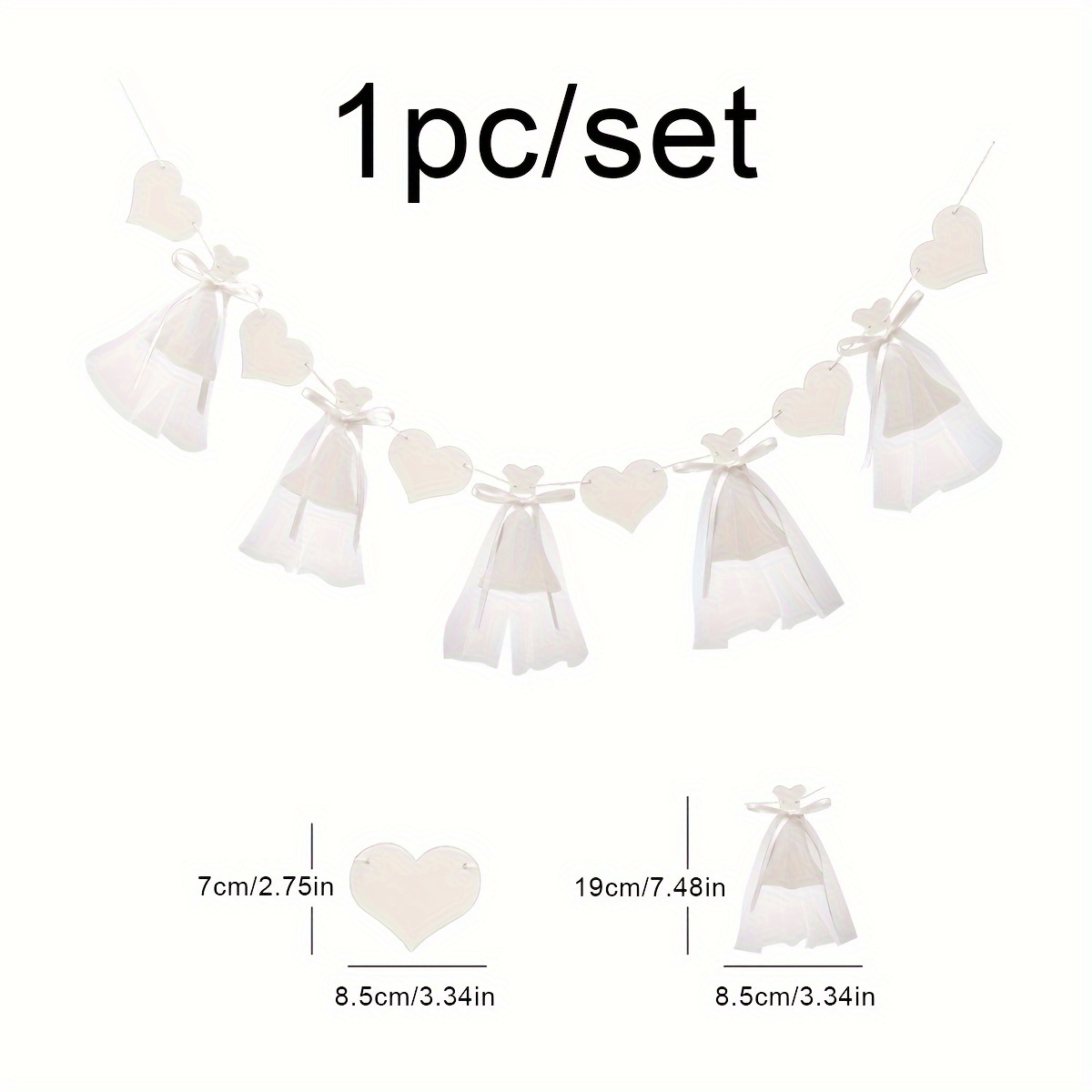 Image of 1pc Bride To Banner - Romantic Bridal Shower Decoration, Paper Garland For Wedding And Engagement Celebration, Valentine's Day Room Decor, No Power Needed