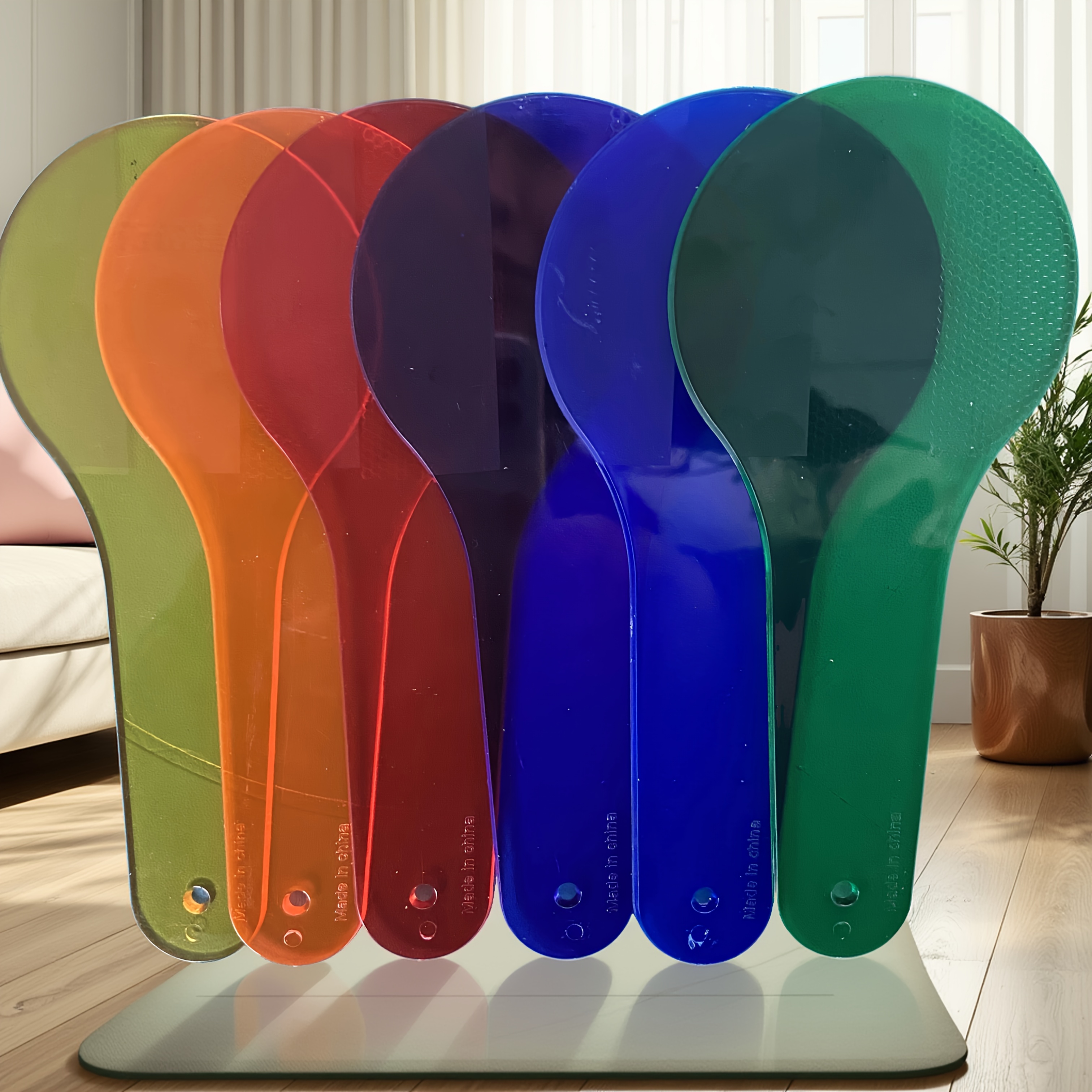 E-shop 6er-Set, Lehrdisplay Farbtafel, Farbfilterplatte, Farbabdeckungsanzeigestück, geeignet für Unterrichtshilfen, experimentelle Spaß-Lehrwerkzeuge,