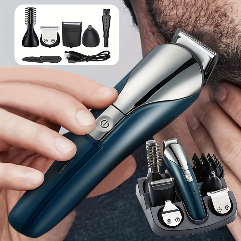 Electric Hair Clippers Set 5 in 1 Usb Rechargeable Hair - Temu Philippines