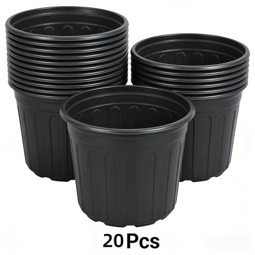 6 3 inch bulk with drainage holes plastic plant pots stackable reusable seedling cups indoor and outdoor garden flowers vegetables succulents universal