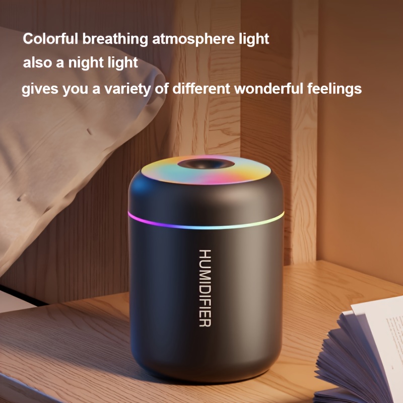 迷你usb供电的加湿器，具有色彩渐变的环境光，静音运行，房间装饰美观，适用于卧室、客厅、办公室等场所的空气加湿器 详情 2