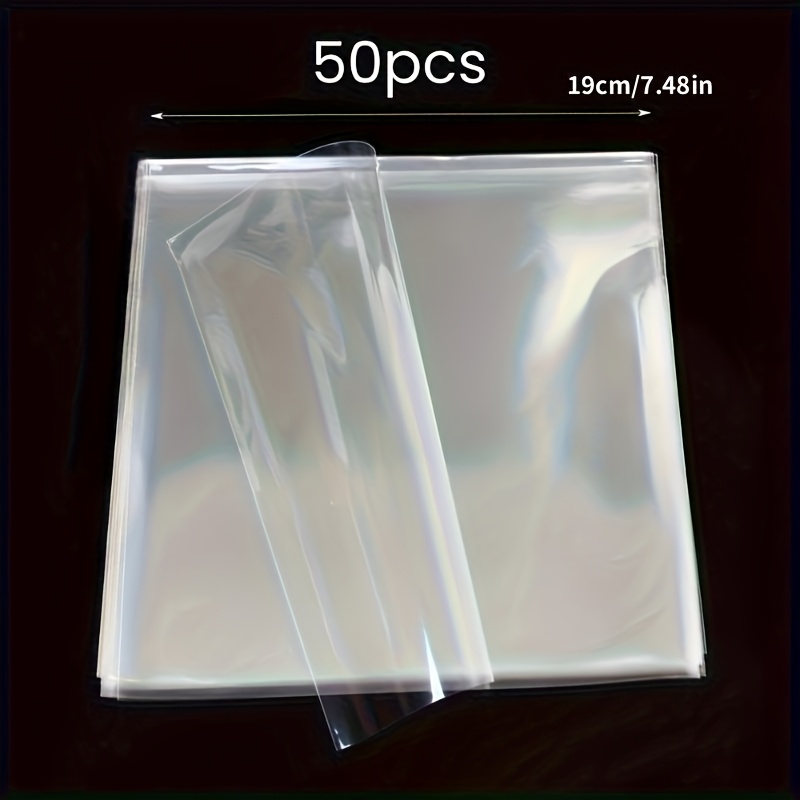 E-shop 50 Stück Hochwertige 7-Zoll LP-Vinyl-Schutzhüllen – Transparente PE-Albumhüllen, Ideal zur Aufbewahrung von Schallplatten – Die perfekte für