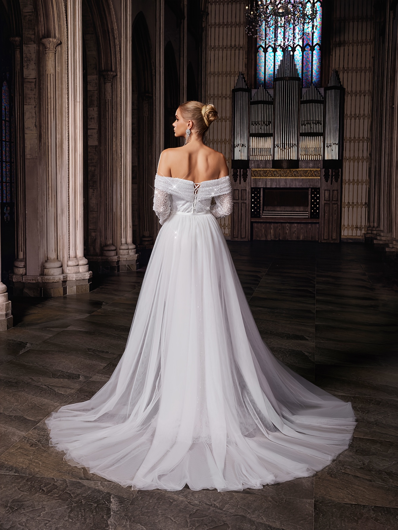 ranch dressing christmas stocking Diamond Quilted zero waste White Wedding Dresses For Size CN/US:XXL / 14 Molten glass is mouth