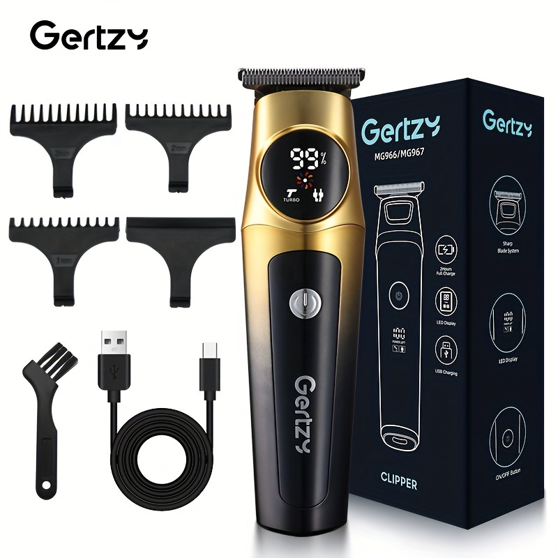 

Men's Professional Electric Hairdresser, Beard Trimmer Hairdresser, Usb Rechargeable Hairdresser, 2 , , Smart Digital Display, Adjustable Comb, For Barbers And , Send Holiday Gifts