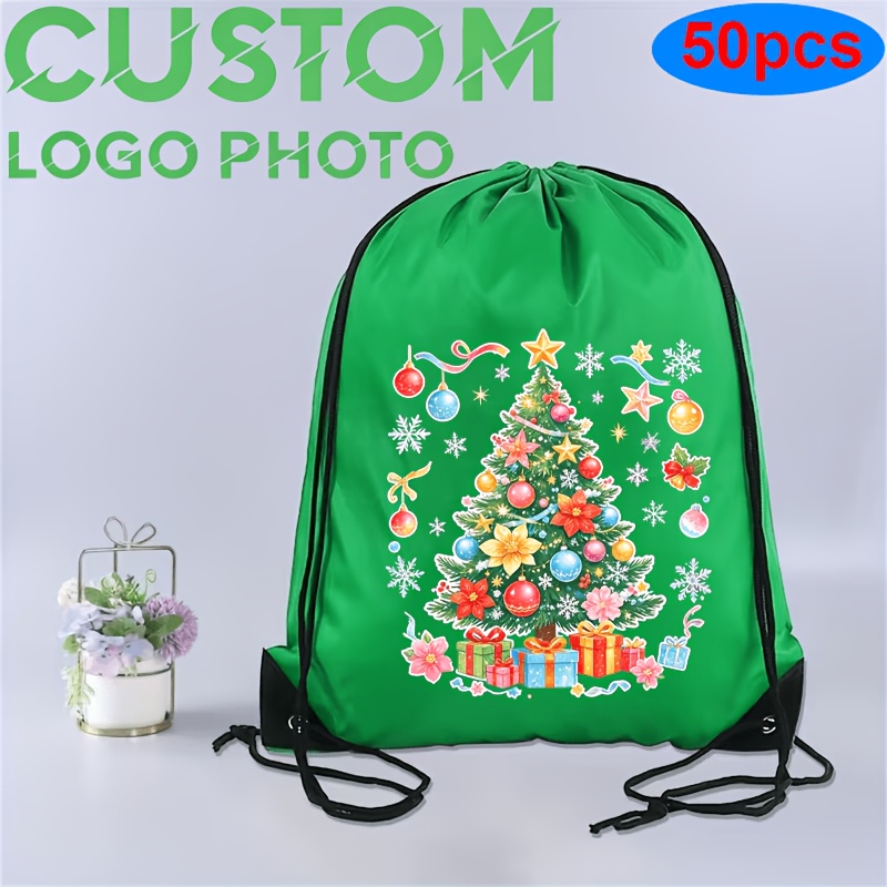 50pcs Customizable Climbing Rope Bags, Durable Polyester Material