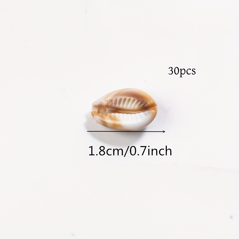 TEMU 30pcs de perles conchacées en acrylique de 18 mm, idéales pour la création de bijoux, parfaites pour les et bracelets, ajouts de bijoux