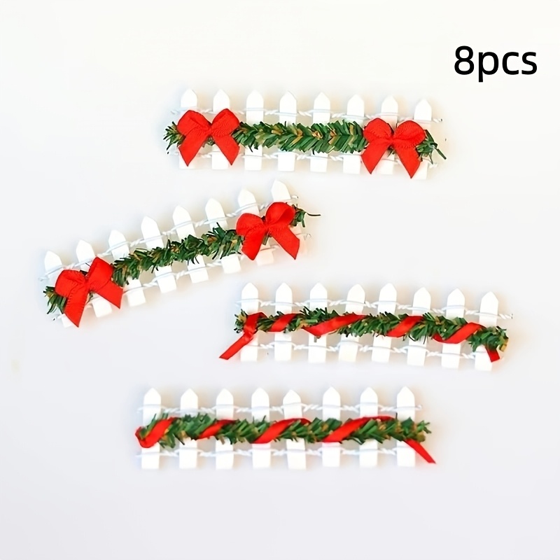 TEMU 8 pezzi, Mini Modelli di , Oggetti di per Natalizie, da Esterno, per Cortili di Case , Adatti per Mini Giardini, Decorazioni per Fattorie,