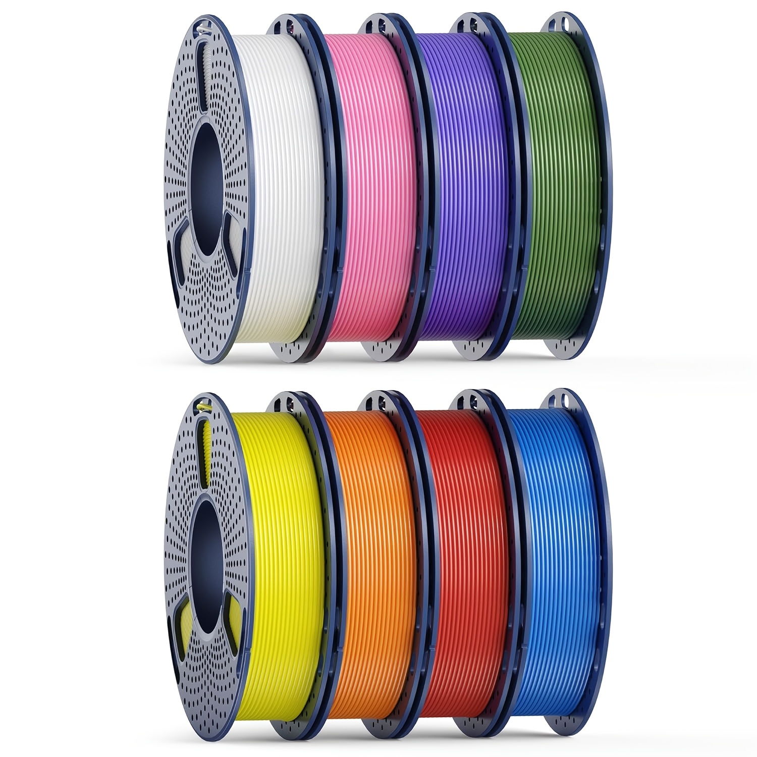 Sunlu Pla Filament 250g X 1.75mm Bundle, 250g Per Spool, , White, Blue, Red, Yellow, Pink, Orange, Olive Green, Lavender Purple
