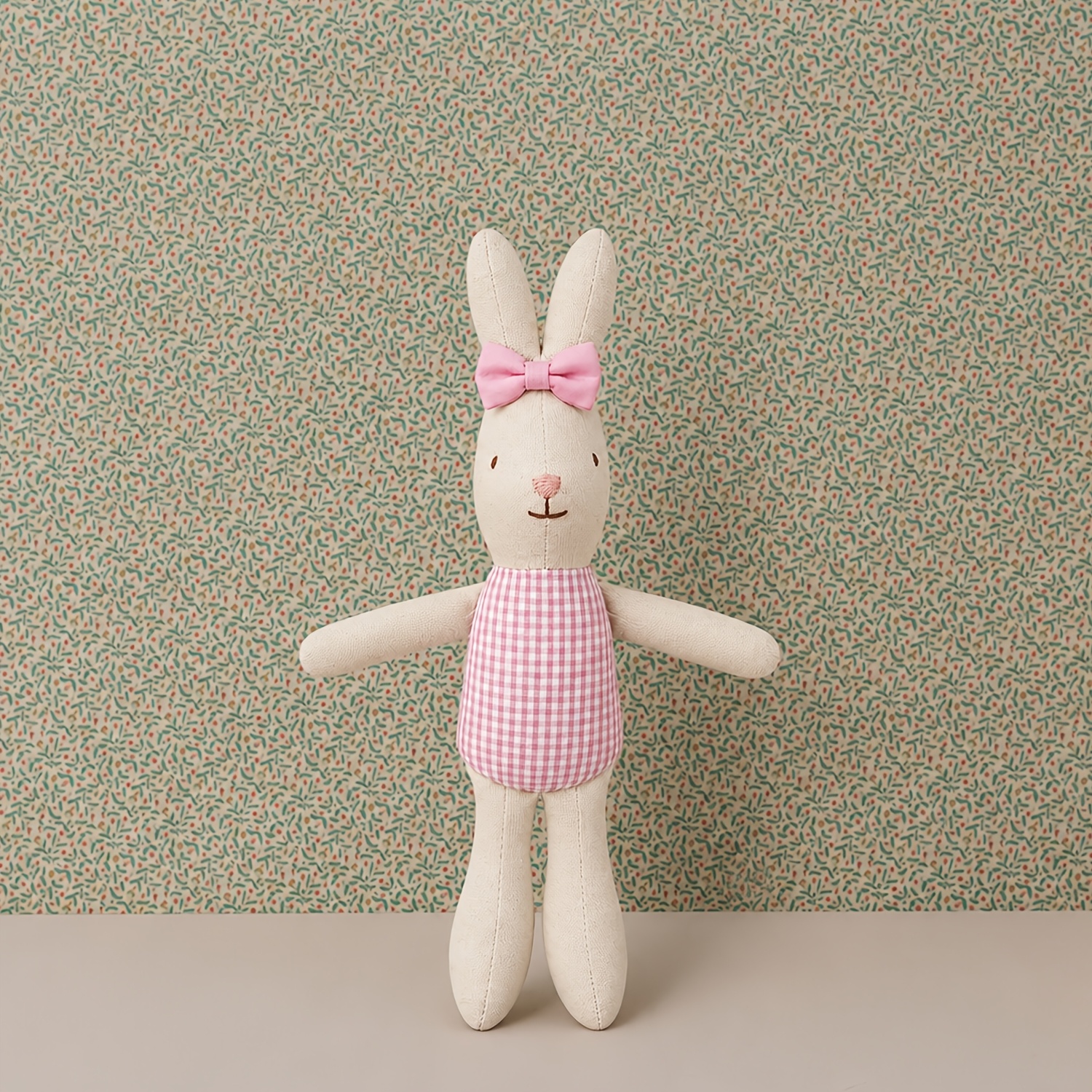 Handmade Fabric Rabbit Doll, Cute Nordic Style Puppet
