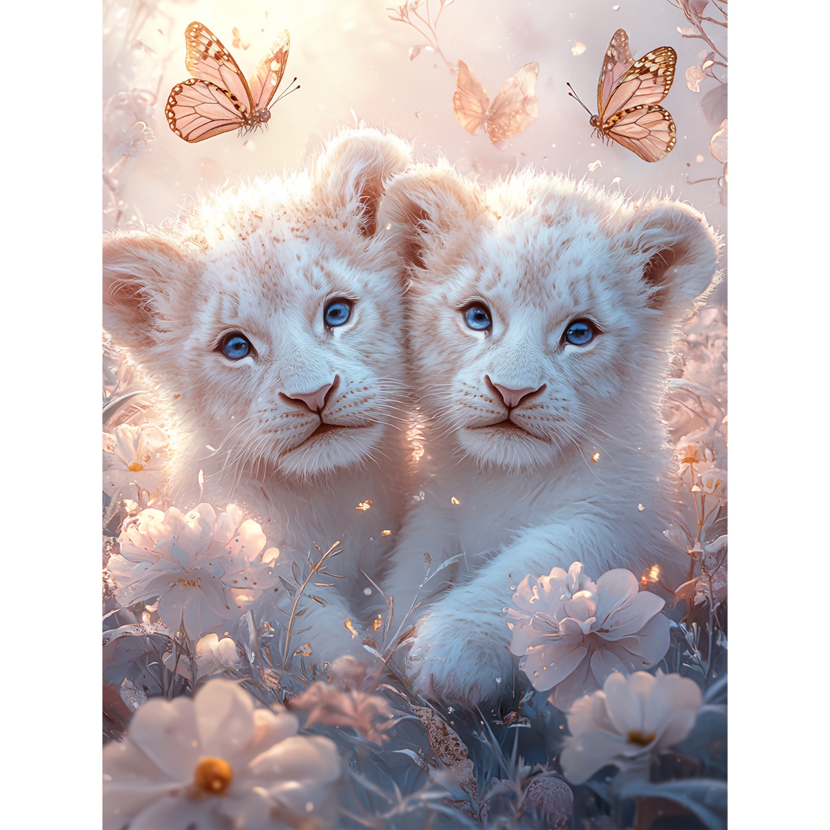 

1pc Jozysh 5d Diy Diamond Painting Kit, Large Size 30x40cm/40x50cm, Round & Square Acrylic Diamonds, Animal Theme - 2 , Rhinestone Art, Office Wall Decor, Craft Gift