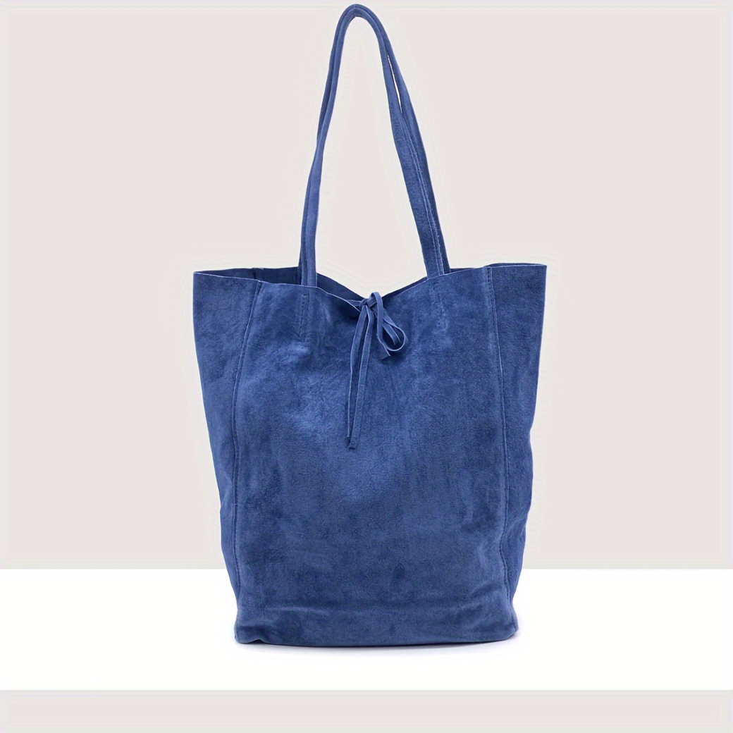 

Women's Suede Shopper Bag Large Suede Leather Bag Tote Bag For School, Office, Everyday Life, Shopping Etc....