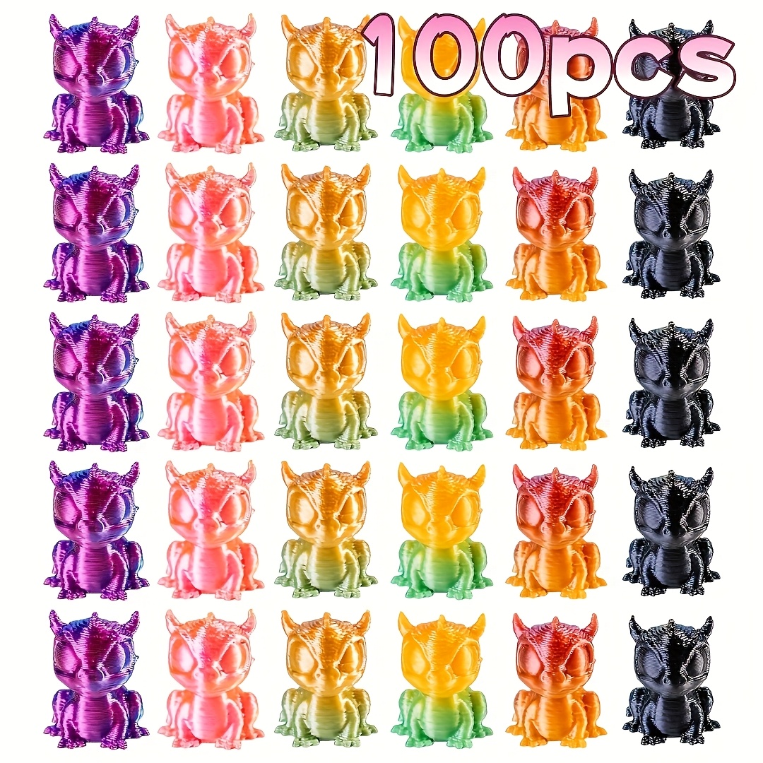 TEMU 100 3d Flying Dragon Figurines, Prehistoric Dragon Creature Figurines, Suitable For Dragon Enthusiasts, Gifts And Room Decorations