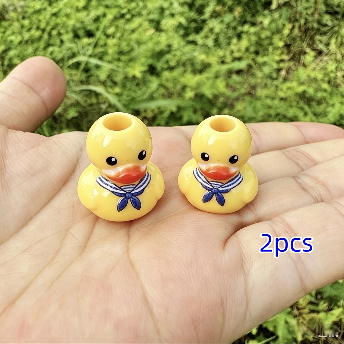 TEMU 2pcs Drawstring Beads - Mini Charms With Painted Suitable For Hoodies, Jackets, Bags, Hats - Stoppers For &, Instagram- Fashion Accessories (no