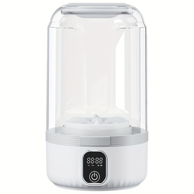 Image of Mini Portable Washing Machine With 4000mah Battery | Travel Laundry Washer For Bra, Underwear, Socks | Compact Usb Rechargeable For Dorm, Rv, Bathroom | Led Display, Operation, Space- Design