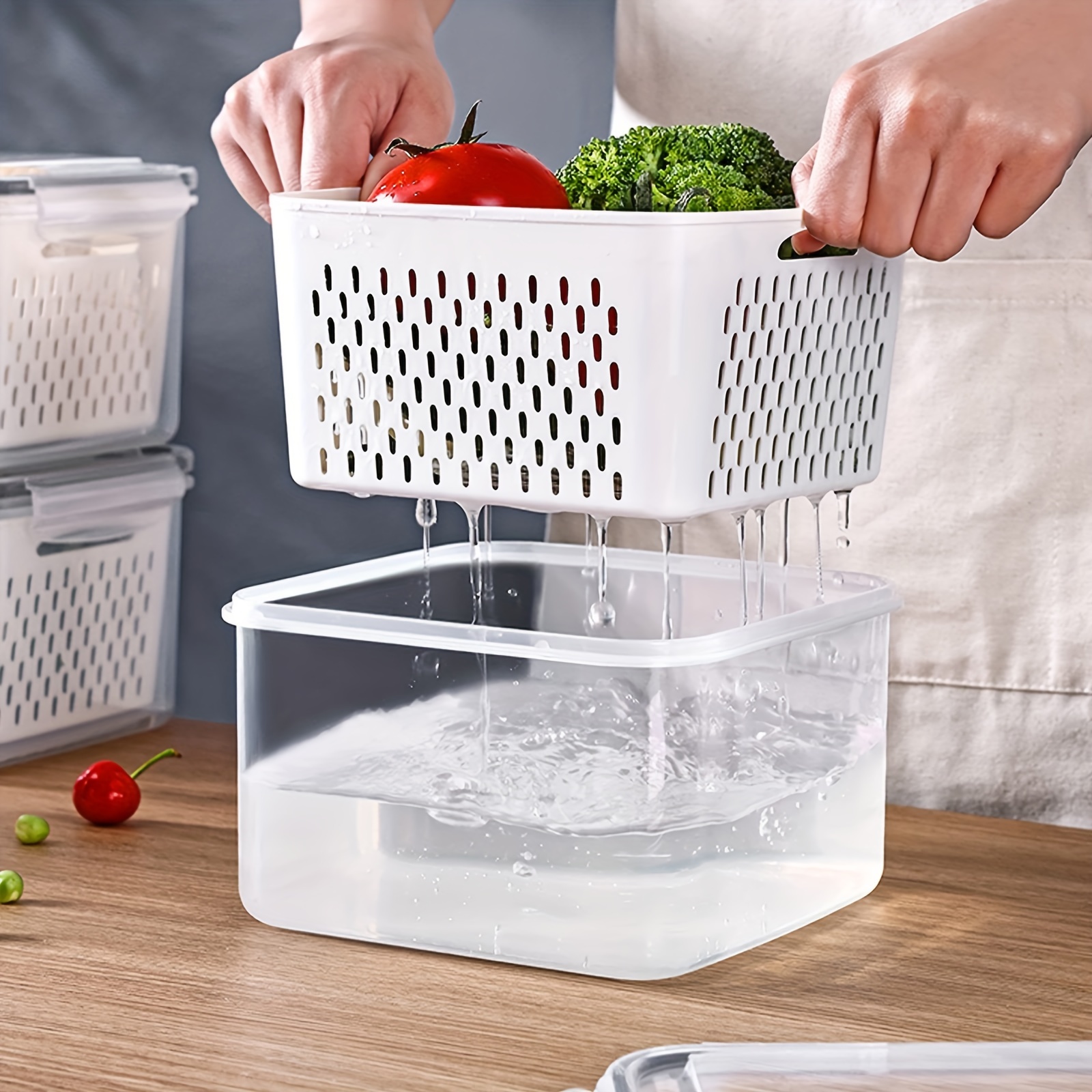 

7 Packs Storage For Vent And , Food Storage Removable Colander, Dishwasher & Safe Produce , , &