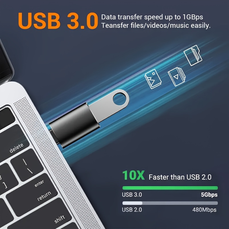 exclusive 7-Pack Wowssyo Usb Adapters | Type-C, Usb, Micro, 3.5Mm Audio Compatible, Male To Female, For Laptops, Pc, Car & More, Includes Transparent Storage Bag With Hook 8 exclusive 7-Pack Wowssyo Usb Adapters | Type-C, Usb, Micro, 3.5Mm Audio Compatible, Male To Female, For Laptops, Pc, Car & More, Includes Transparent Storage Bag With Hook - Image 8