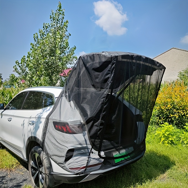 suitable for van mpv suv car tailgate magnetic mosquito net curtain mesh screen for self driving travel camping outdoor activities ventilated rear door mosquito net and back canopy insect protection cover
