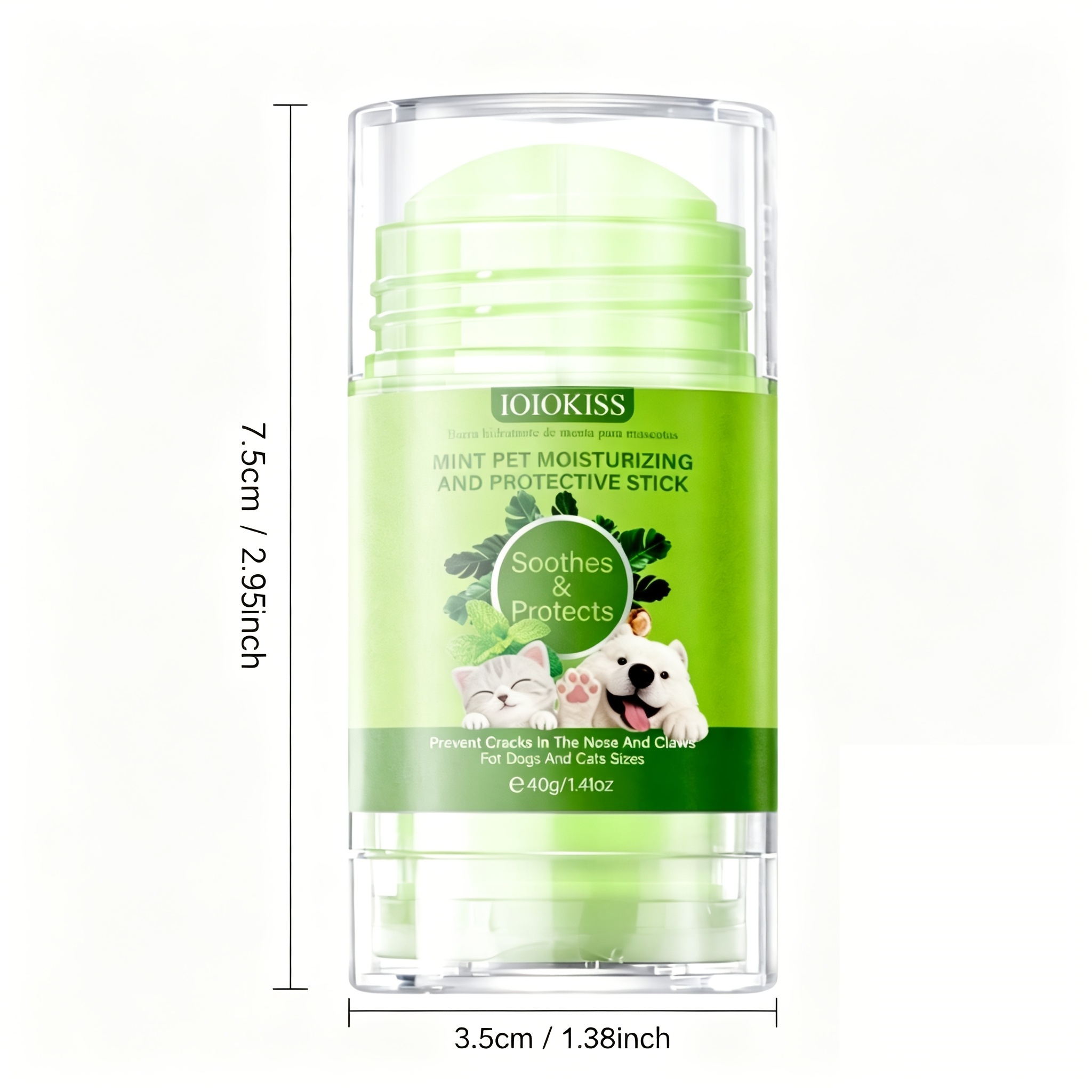Pet Nose Paw Care Stick / Deeply Moisturizing Nourishment / Soothes Dry Cracked Paws And Protects Pets from Heat / Ideal for Cats And Dogs / Moisturizing Pet Stick / Universal for Cats And Dogs / Without Battery