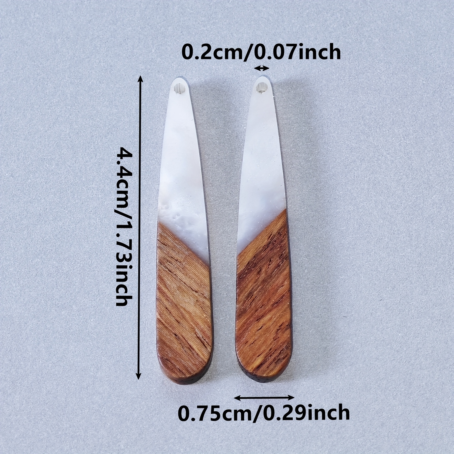 18pcs Fashionable Water Droplet Resin Pendant Set