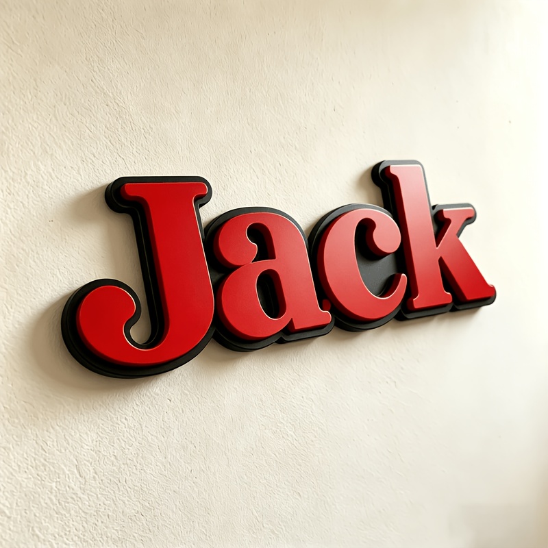 TEMU 1pc Customizable Acrylic Nameplate, Height 7cm/2.76inch, Width Of Letters. Multiple Colors Available, Suitable For Bedroom Nameplates, Weddings,