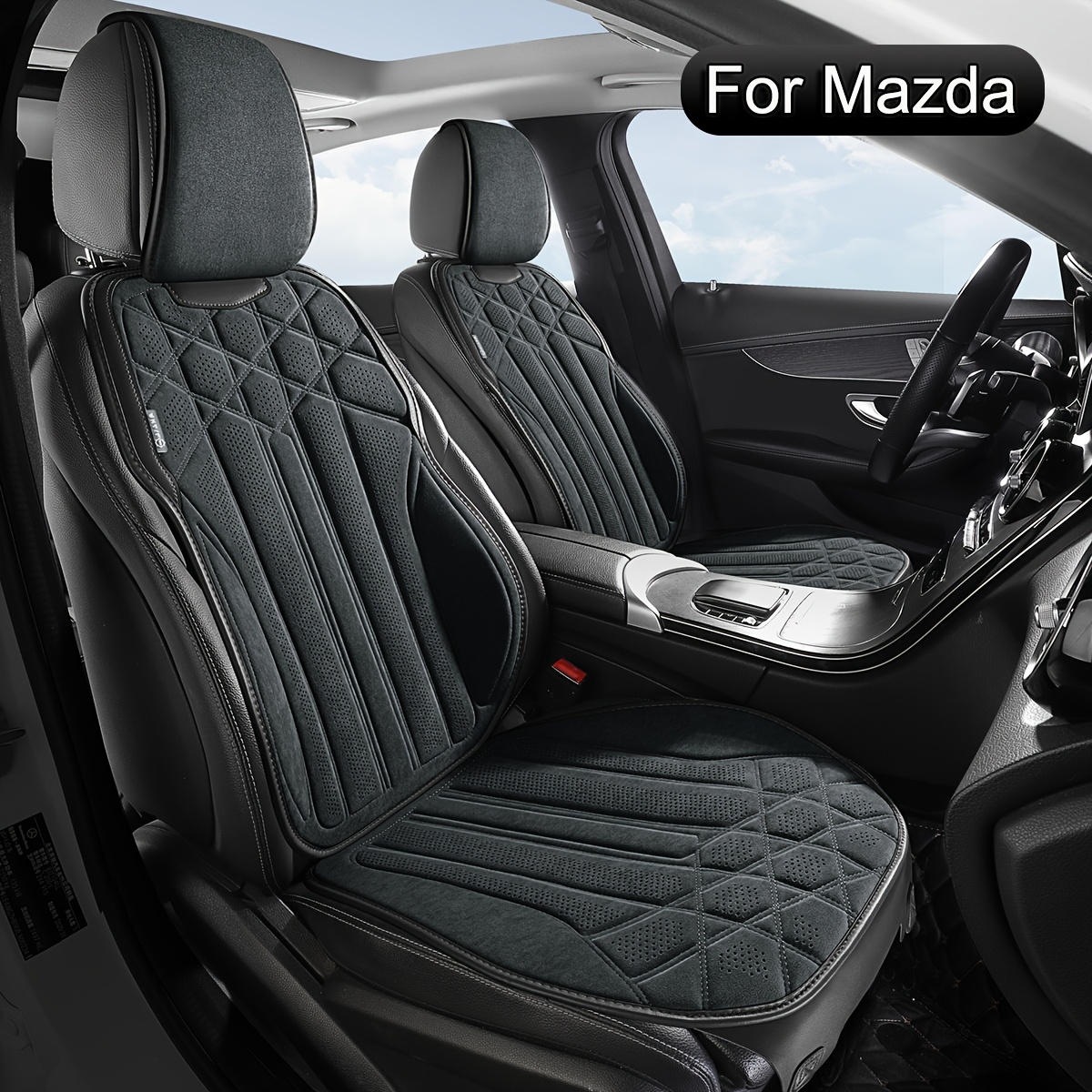 Image of Suede-like Car Seat Covers, Half Package Full Set, Suitable For 6, 3, 2