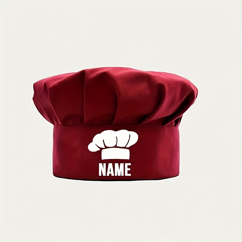 TEMU Chapeau de Chef Personnalisé, Bonnet -Poussière, Chapeau de Cuisine Ajustable, , Café, Pâtisserie, Restaurant, Chapeau de Travail de Cuisine,