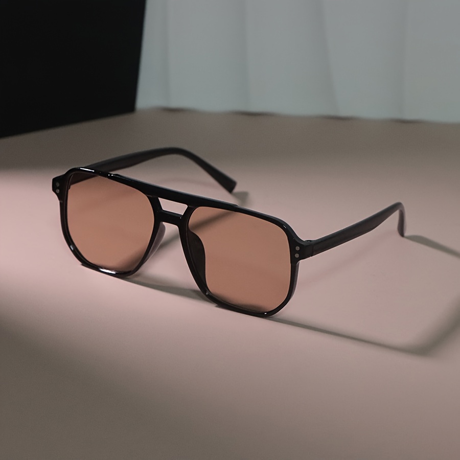 Image of 1pc Classic Square Fashion Fashion Glasses Women Men Vintage Oval Shaped Trendy Minimalist Casual Personality Fashion Glasses Female.
