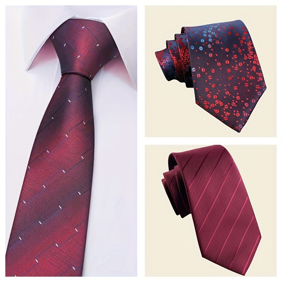 

1 Red Handmade Tie Suitable For Wedding, Daily And Use