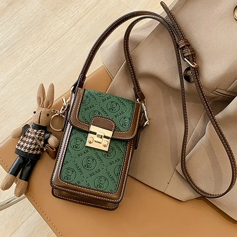 2025 summer new women s elegant animal print synthetic leather crossbody bag - adjustable shoulder strap, magnetic closure, compact phone purse for everyday & special occasions ( ), purse strap crossbody details 7