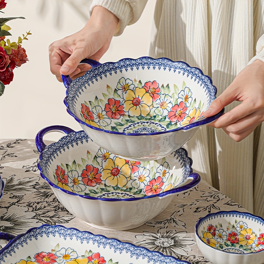 Vaisselle Blanche Pratique Lot De 4 Bols Céramique Jassceram 800ml - 15cm - Lave-vaisselle/Micro-ondes - Blanc Pour Soupe Et Salade Bols Soupe Céréales