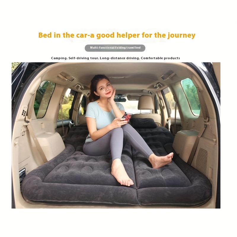 

Fit Inflatable Car Bed - Pvc, Foldable Rear Seat Travel Mattress For Sedans
