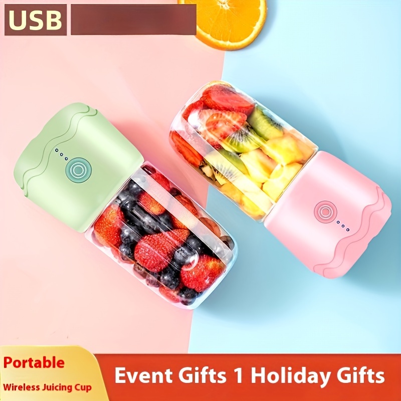 compact wireless portable juicer usb rechargeable fully automatic blender cup for on the go smoothies shakes perfect christmas gift details 2