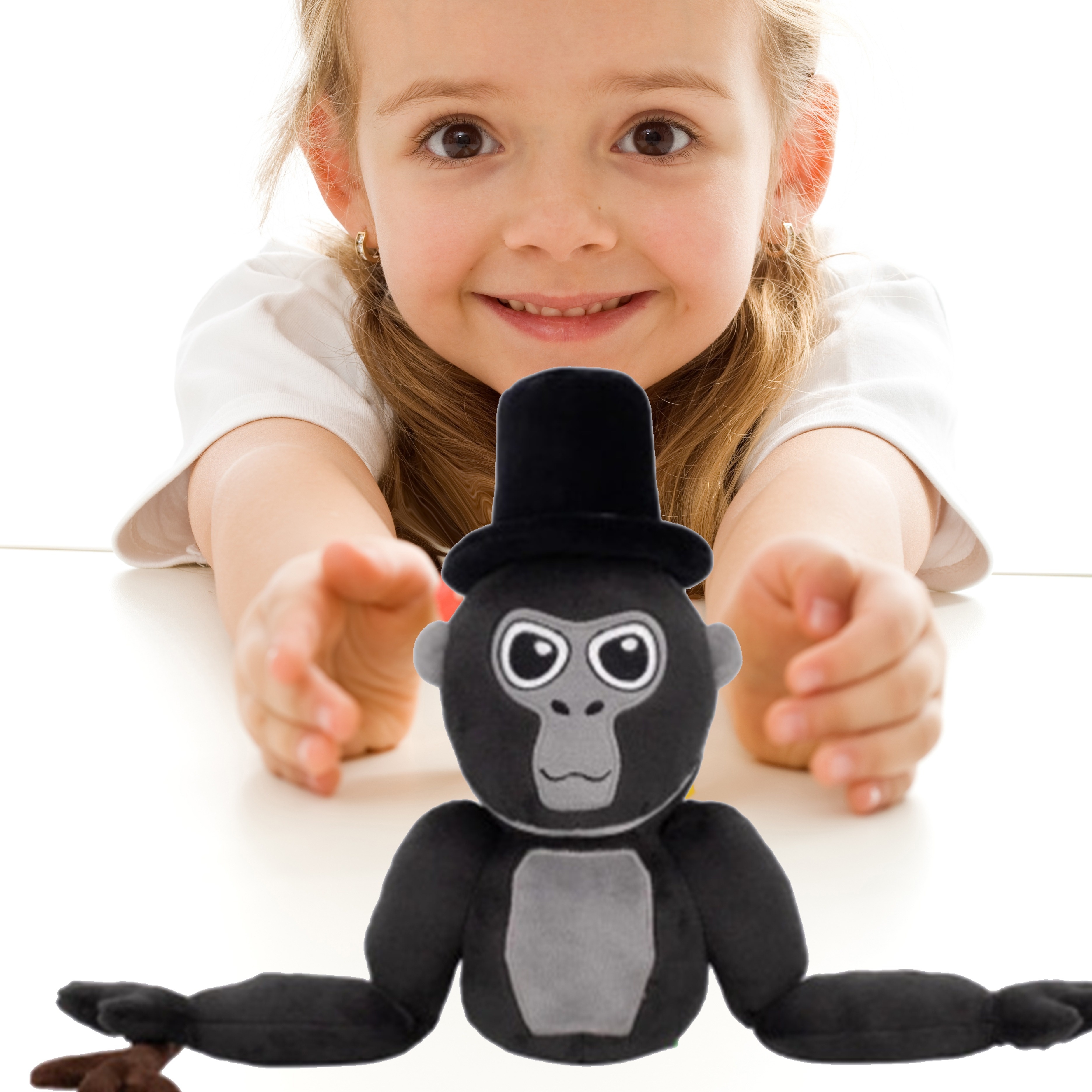 

Gorilla Plush Toy Stuffed Animal Gorilla Plushie Doll Toys Gift For Kids Children 11.8inch