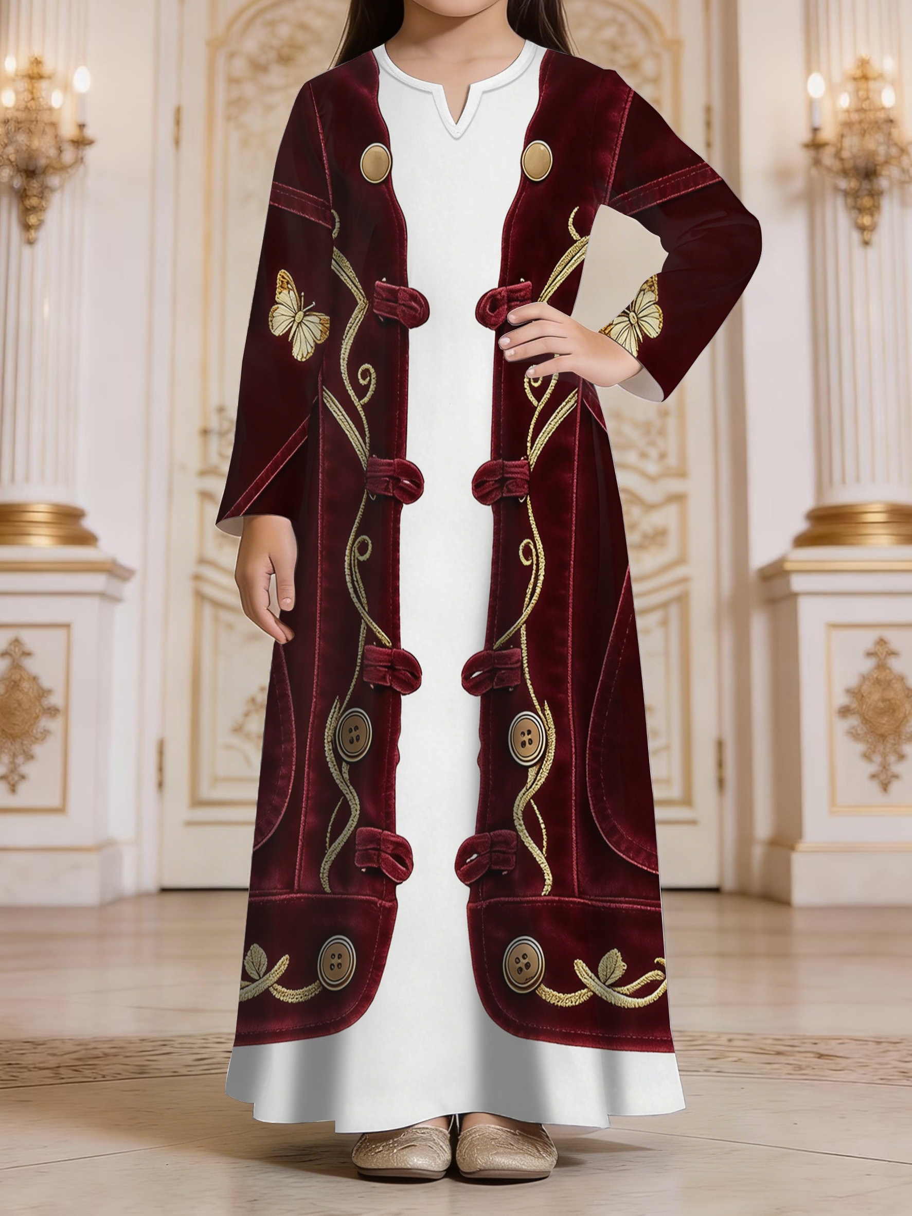 long coat for kids sold on Temu United States