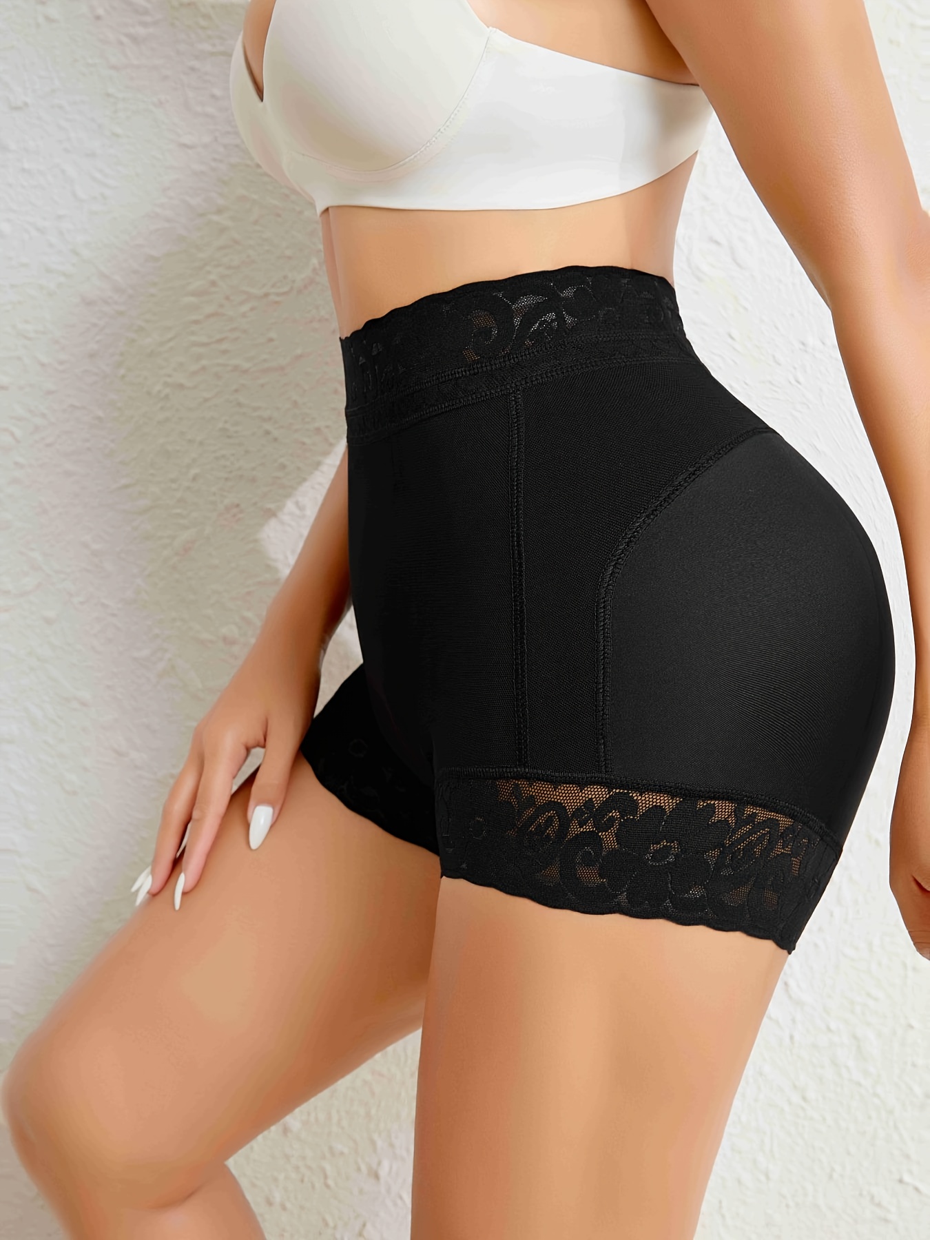 bragas moldeadoras de cintura   para mujer - control de abdomen y levantamiento de caderas, ropa interior sin relleno, soporte   para uso   y formal, color   con   de encaje, bragas moldeadoras, ropa interior de control de abdomen, ropa interior elegante,     3
