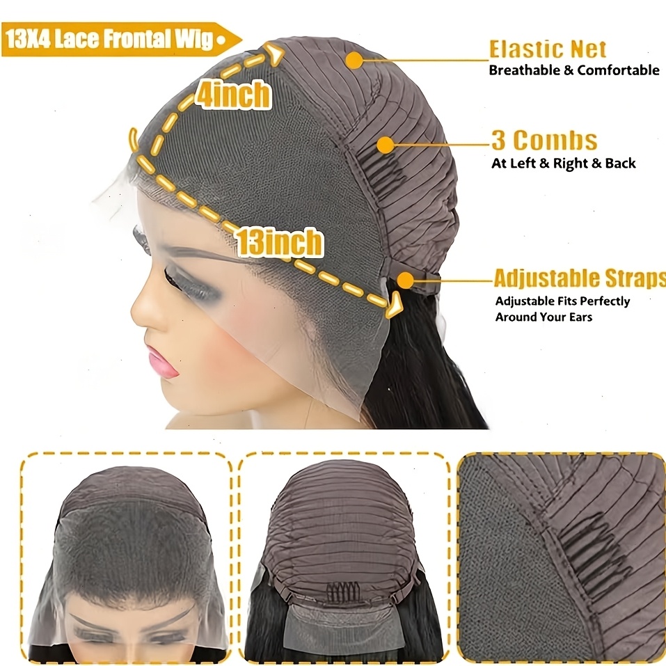 Straight Bob Wigs for Women Made from Human Hair, Featuring a 13X4 Lace Front And Pre-Plucked Design