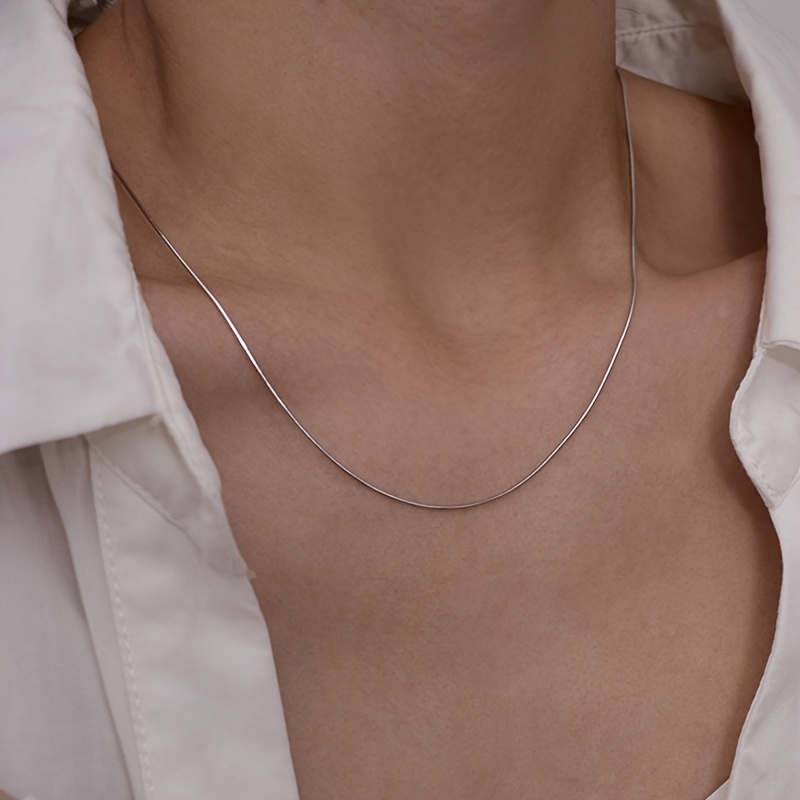 Stylish S925 Silver Necklace for Parties and Festivals