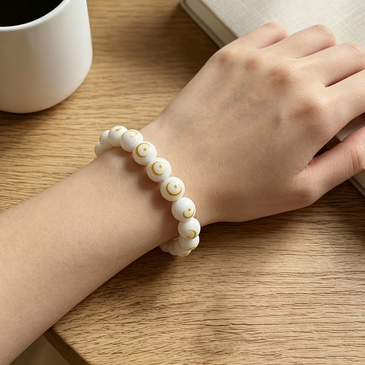 Unisex Star Blessing Zen Style Bead Bracelet, Tranquility Gift