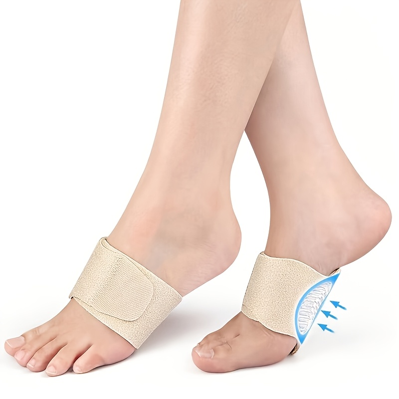 2-piece (1 Pair) Compression Support Brace For - For Flat Feet, High Arches, Fallen Arches, And Heel Fatigue - Unisex