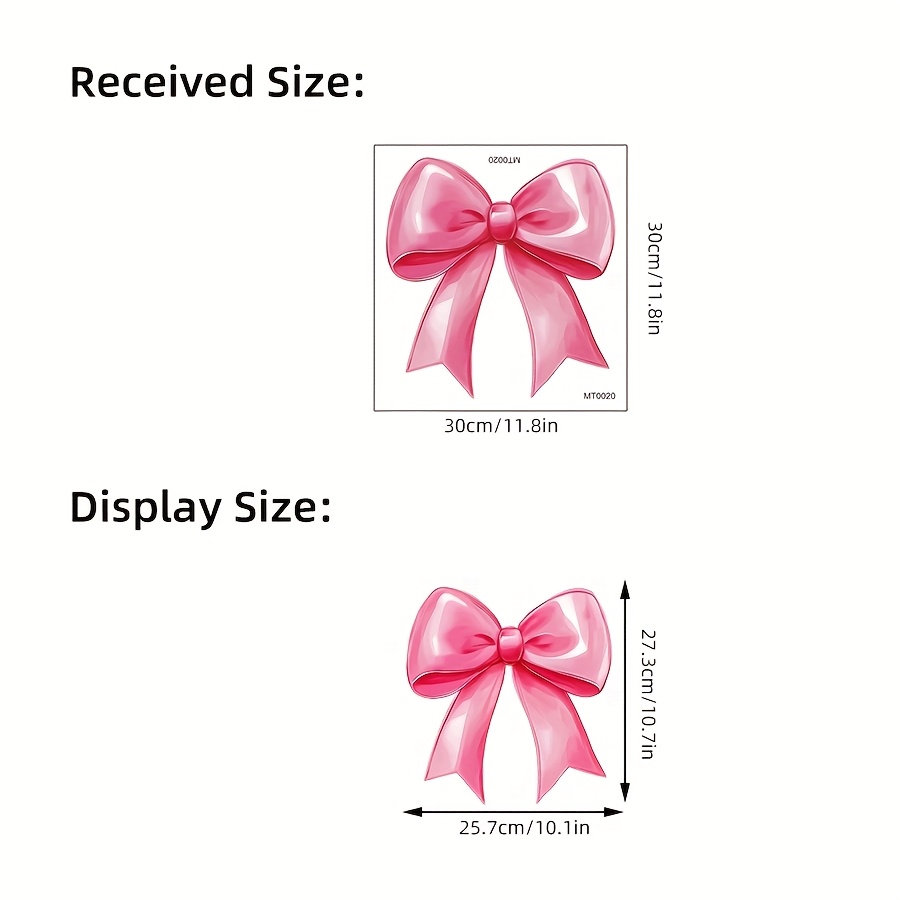 1 Modern Gradient Pink Bow Toilet Sticker - Suitable For Bathroom/toilet//home Decor/aesthetic Decoration Decal