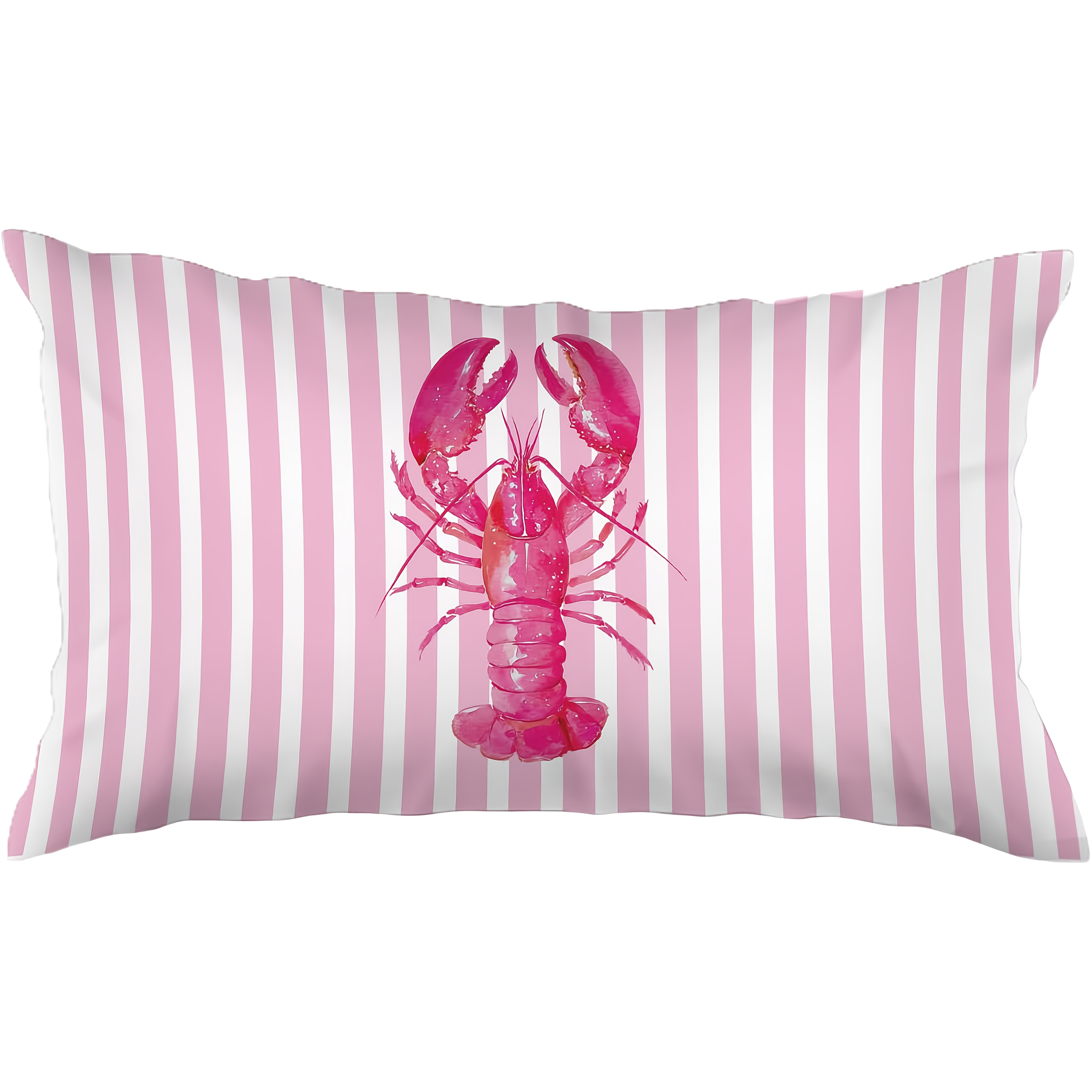 E-shop 1 Stück Hummer Küsten-Strand Kissenbezug, Küstenhaus Wohnzimmer Deko, Preppy Strand Ozean Gestreifter Lendenkissenbezug Dekorativ für Zuhause
