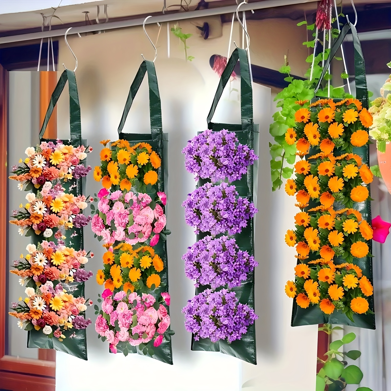 3pcs pocket strawberry plant bags hanging strawberry - Temu