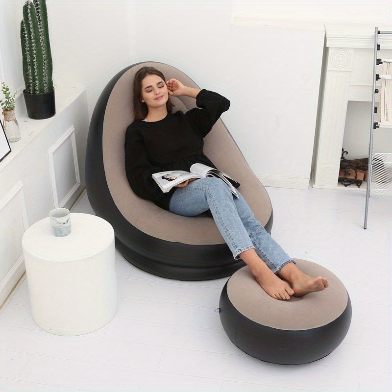 aufblasbares sofa stuhl verdicktes lazy sofa schlafzimmer home freizeit   tragbares outdoor sofa bett