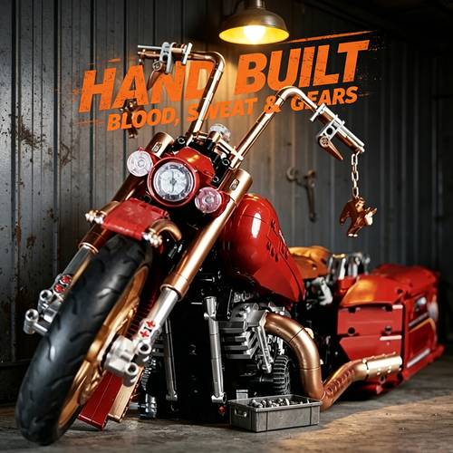 2111pcs collectors edition large building suitable for men 1 5 scale roman motorbike model with motorbike frame abs safe challenging assembly gift for birthday room decor motorbike enthusiast present